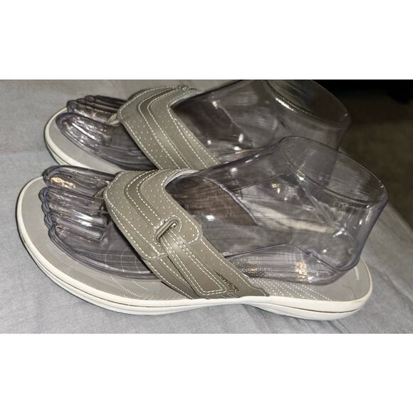 Clarks Cloudsteppers Womens Sandals Soft Comfortable‎ Size 8M US Gray - Picture 2 of 13